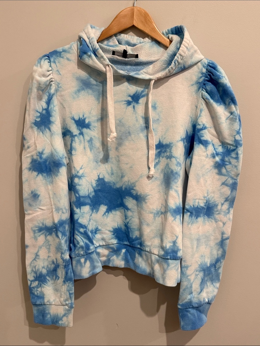 Generation Love Tie Dye Puff Shoulder Hoodie